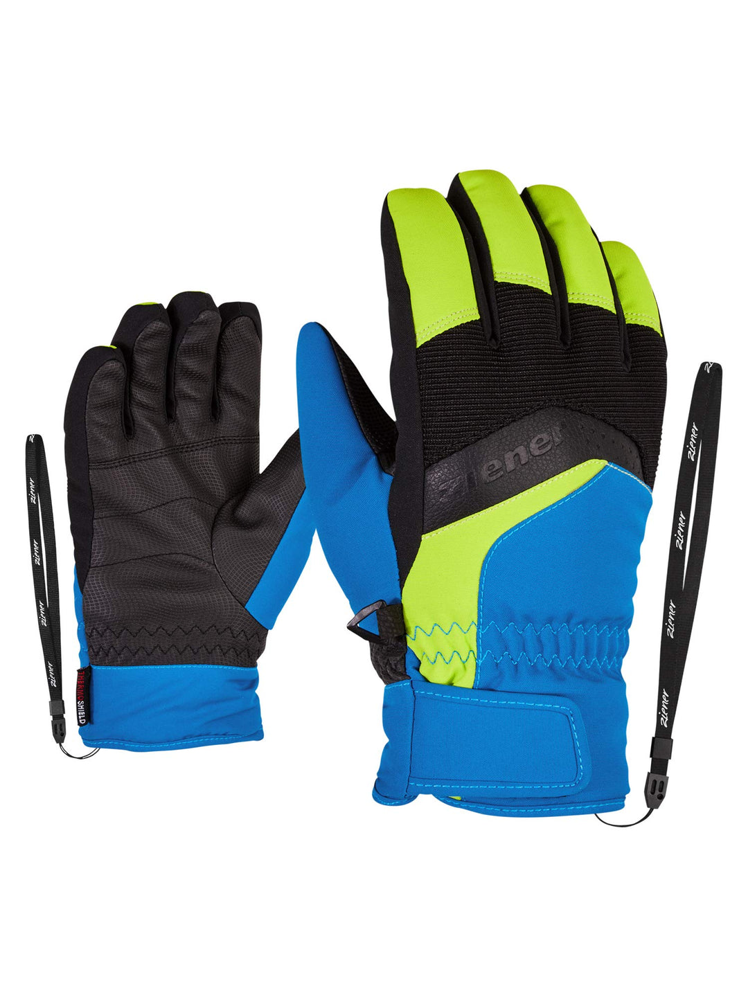 Ziener Jungen LABINO AS Ski-Handschuhe/Wintersport | Wasserdicht, Atmungsaktiv 7.5 Persian Blue, 7.5