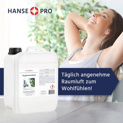 HANSE PRO Hygienemittel, 2 x 5 Liter I Für Luftbefeuchter, Luftreiniger, Luftwäscher, Heizkörper-Ver