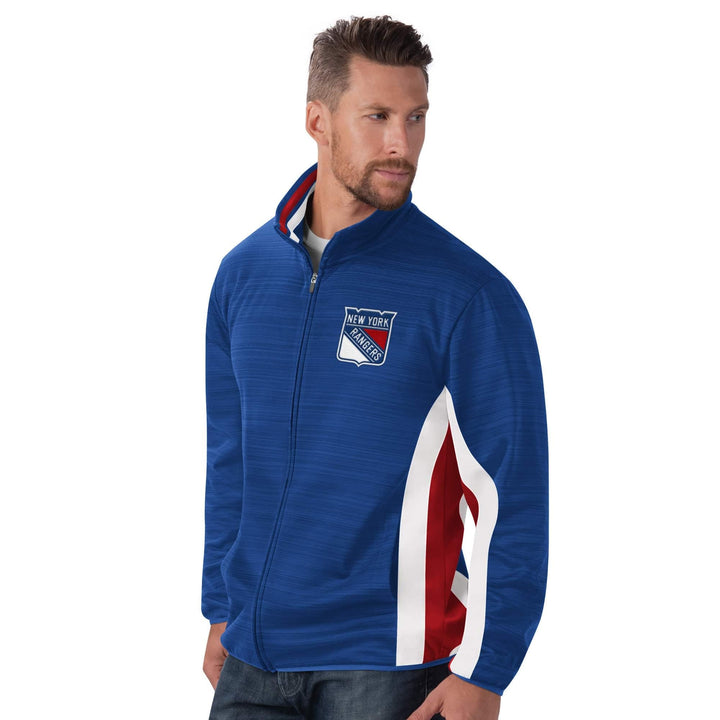 G-III New York Rangers Power Forward NHL Track Jacket Blau