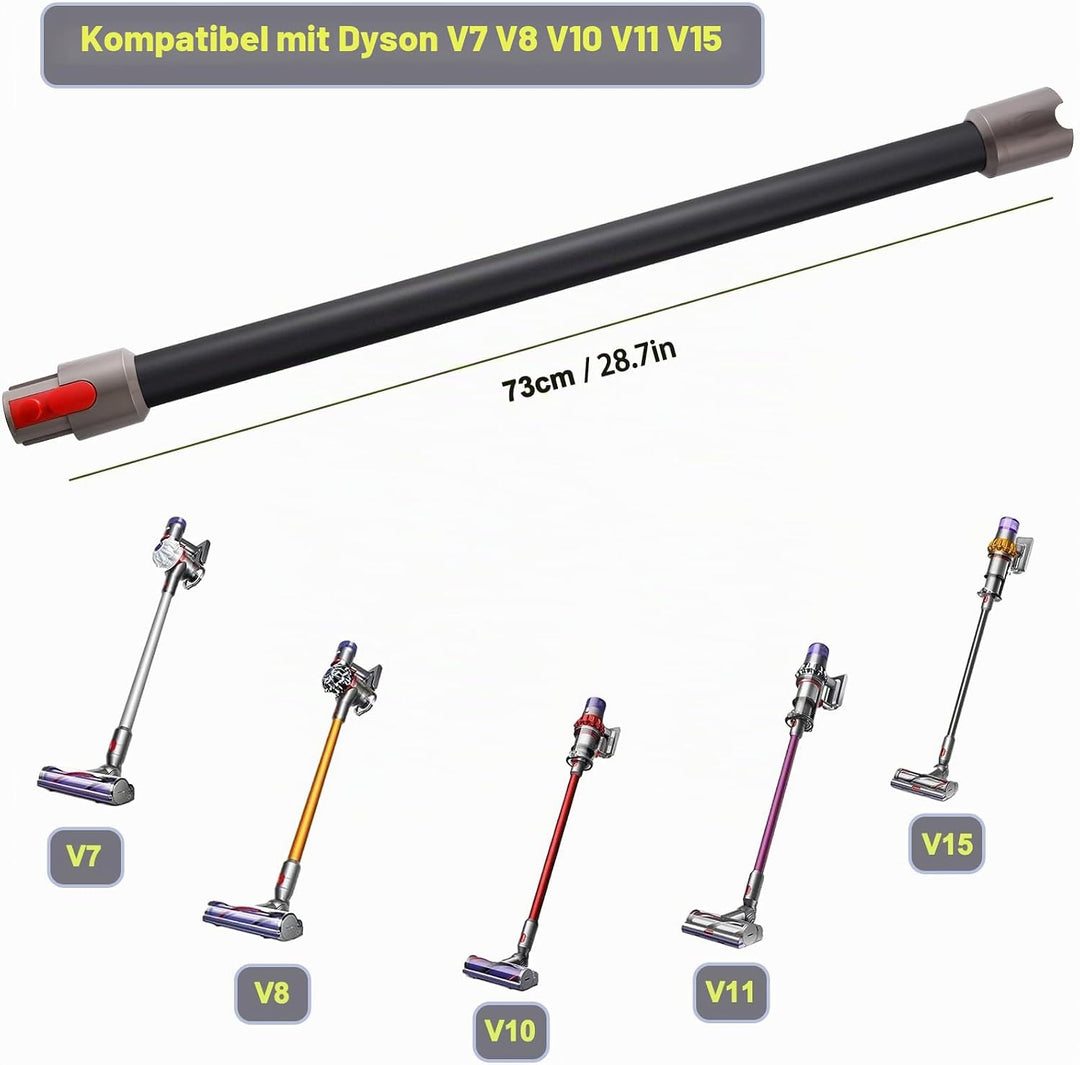 Ersatzteile Verlängerungsrohr für Dyson V7 V8 V10 V11 V15 Staubsauger, Saugrohr Länge 73 cm, Rohr Er