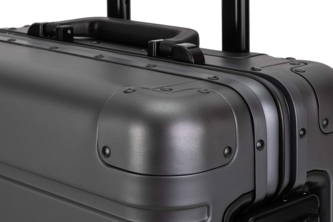 Travelhouse Oslo Alu Reisekoffer Graphit S-55cm & M-65cm Hartschalenkoffer Reise Trolley Koffer Set