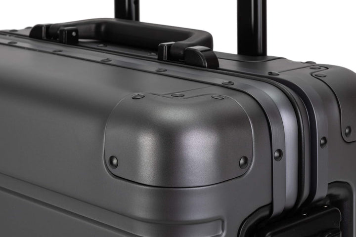 Travelhouse Oslo Alu Reisekoffer Graphit S-55cm & M-65cm Hartschalenkoffer Reise Trolley Koffer Set