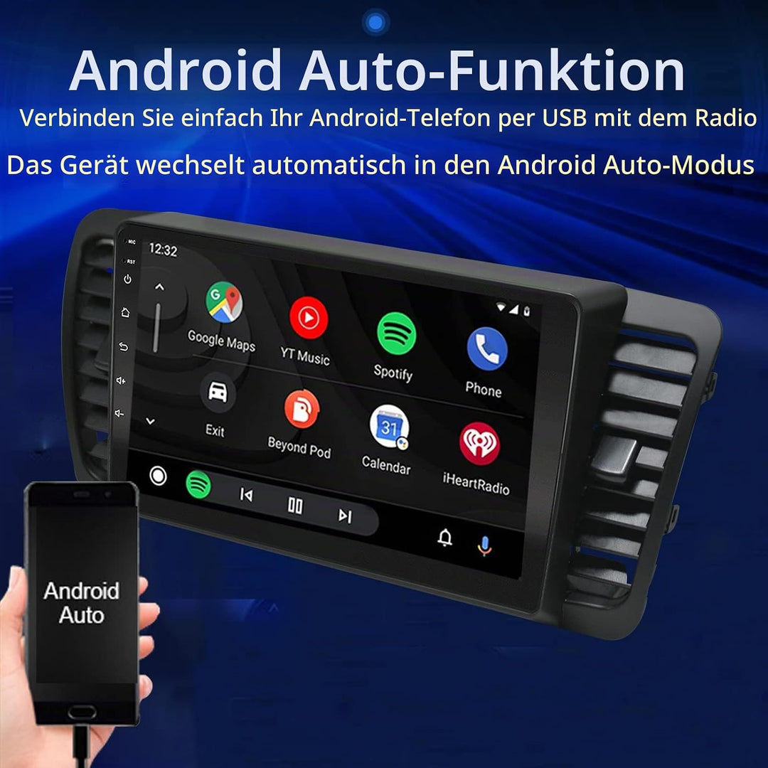 LEXXSON Carplay Radio Android Radio für Subaru Outback Legacy 2004-2009 mit 9 Zoll Touchscreen GPS W