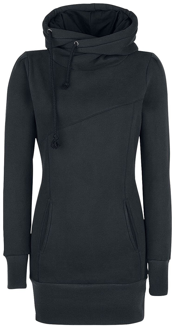 Forplay RED by EMP Damen schwarzer Langer Pullover L Schwarz, L Schwarz