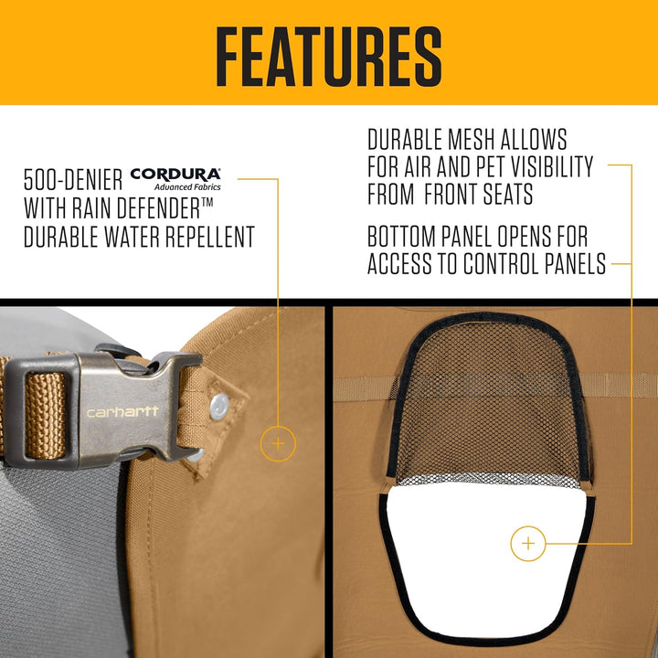 Carhartt, Accessory, Universal Nylon Duck Pet Barrier, Carhartt Brown, Ec, Os, Universal-Haustier-Ba