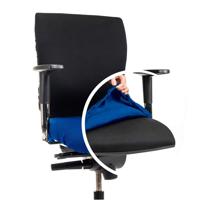 Bürostuhlbezug für die SITZFLÄCHE (Grösse Standard) - Sitzflächengrösse ca. 40-52 cm Breite und ca.