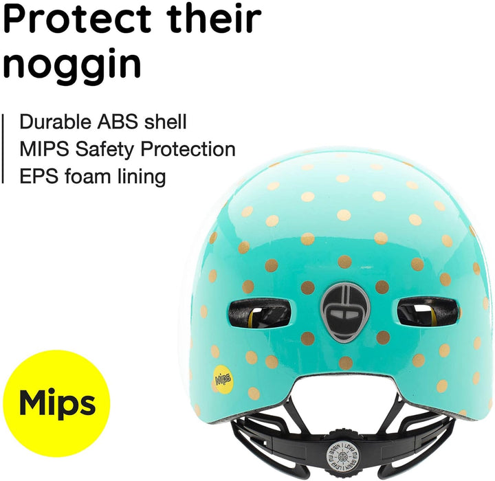Nutcase Kinder Fahrradhelm Little Nutty MIPS, Sock Hop, 48-52 cm, 10001
