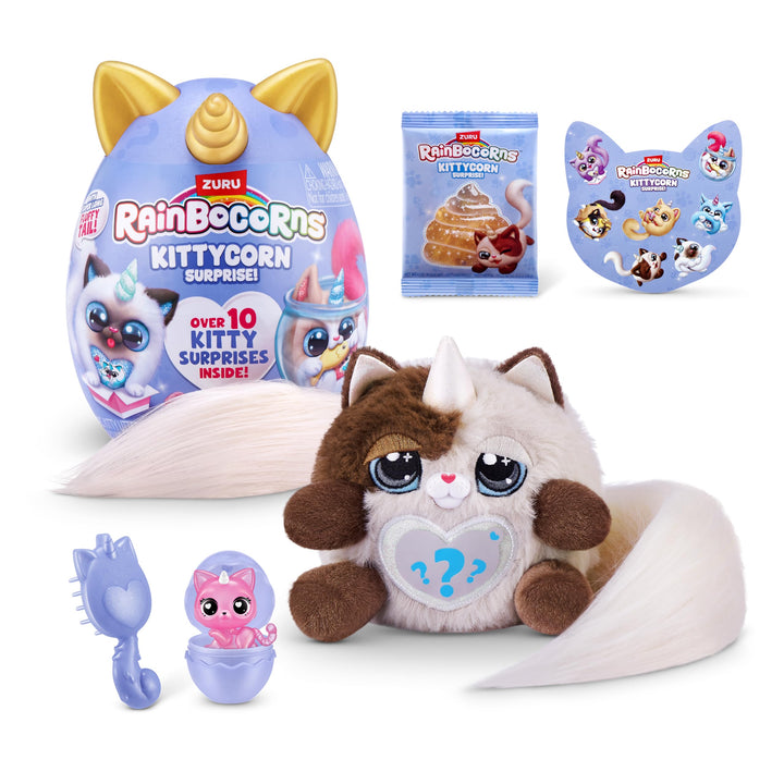 Kittycorn Surprise Serie 3 (Nia) von ZURU, Plüschtier, Plüschtier zum Sammeln, Überraschungseier für
