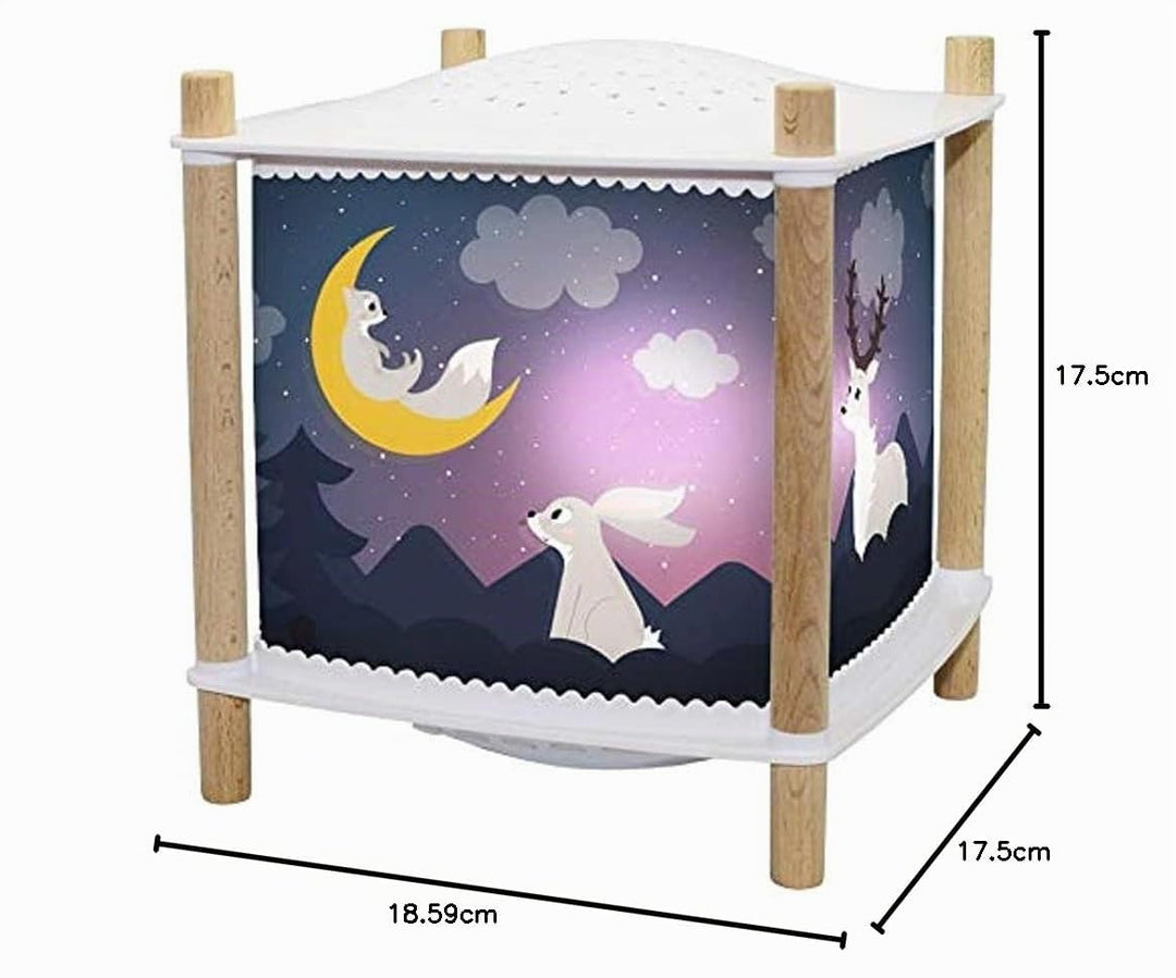 Trousselier 6260156 Magisches Nachtlicht mit Musik, Kinder Schlaflicht Wald, Einschlafhilfe mit Schr