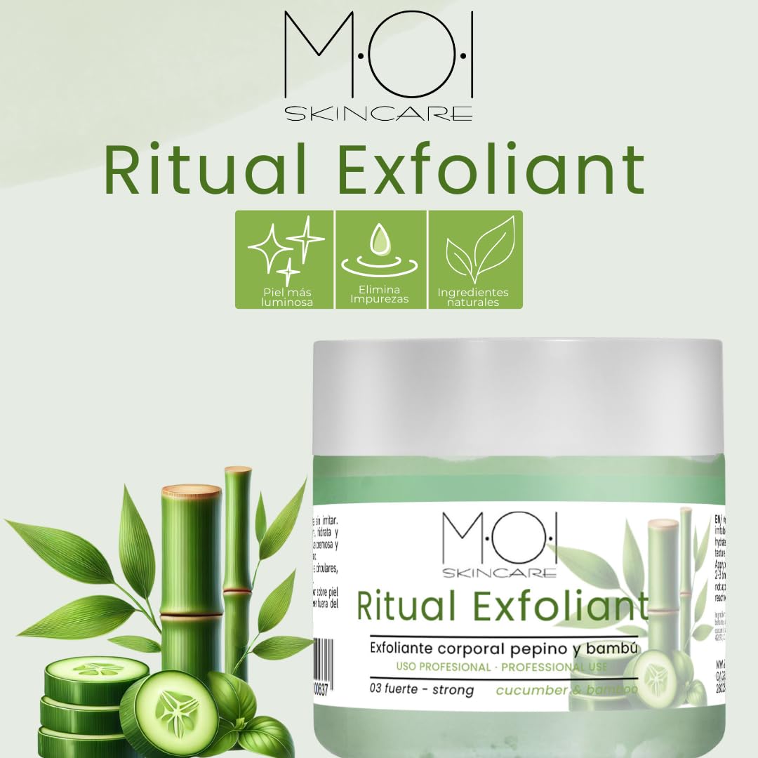 Moi Skincare Körperpeeling Gurke und Bambus 03 stark, 250 g