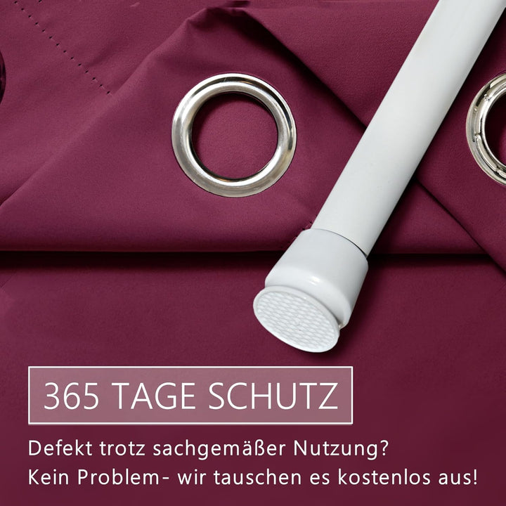 Thermo Türvorhang mit Teleskopstange, einfache Montage in nur 1 Minute ohne Bohren (Türgardine beeri