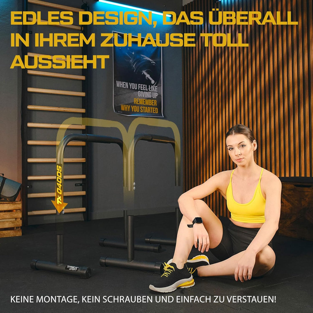Dip Barren TX-040DS | Dip Station bis 200 kg, höhenverstellbar | Calisthenics Equipment