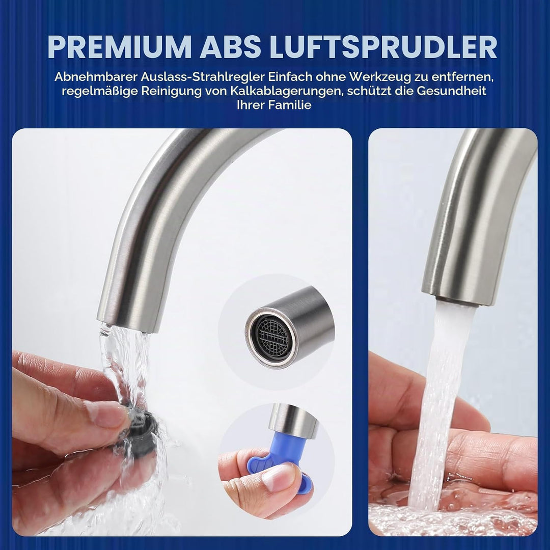 iVIGA Wasserhahn Sensor, Badarmatur Infrarot Sensor für Badezimmer Wasserhahn Bad Automatisch mit St