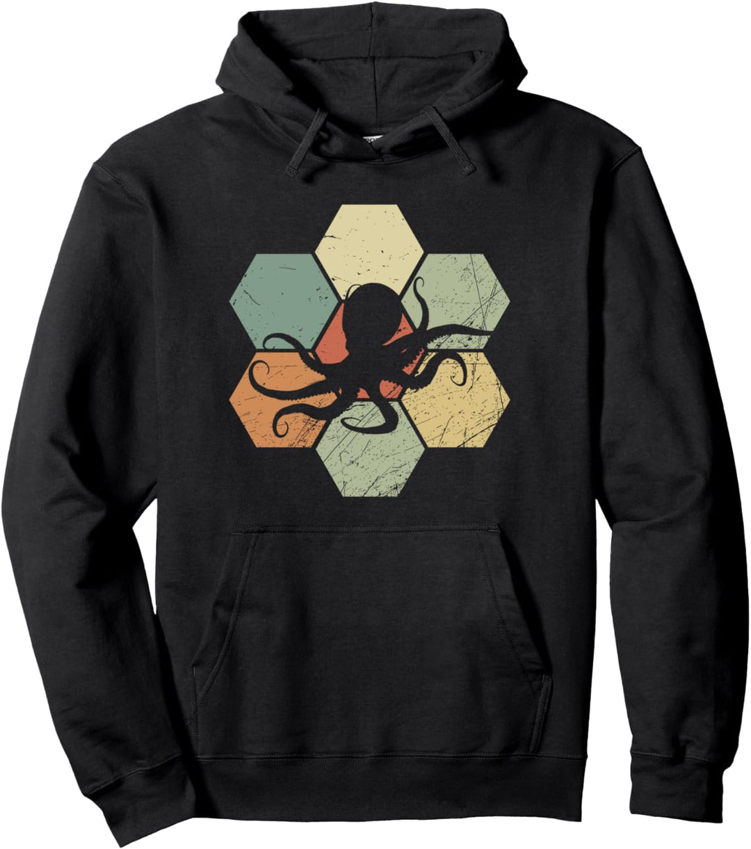 Oktopus Kraken Ocean Grafik Tintenfisch Meer Kreaturen Pullover Hoodie