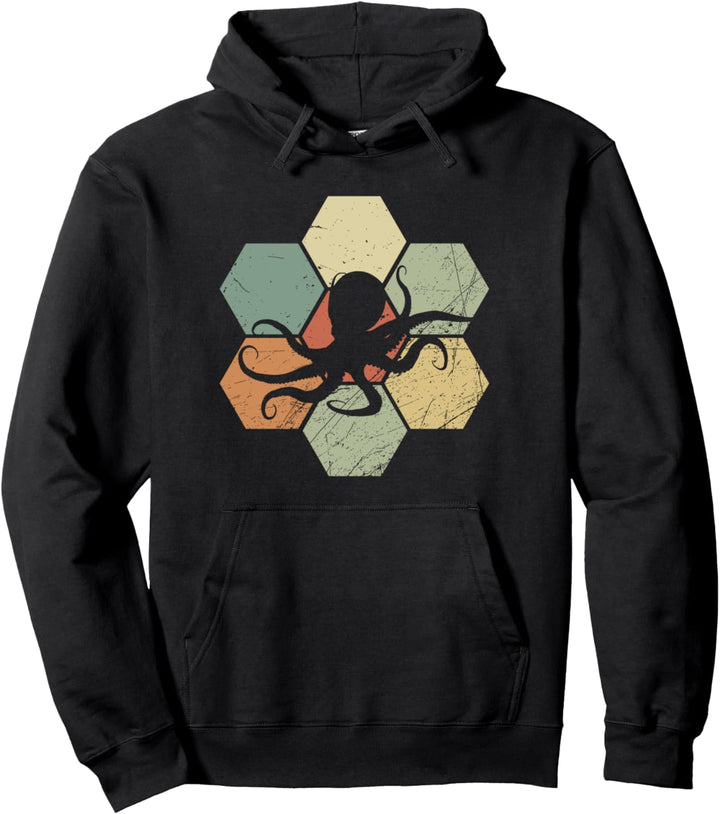 Oktopus Kraken Ocean Grafik Tintenfisch Meer Kreaturen Pullover Hoodie