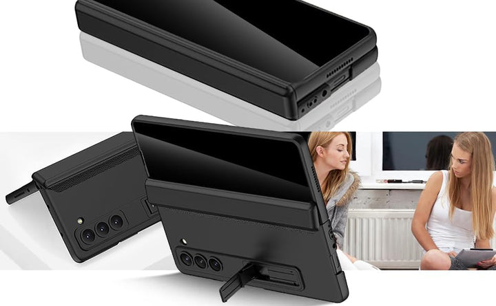 Miimall Kompatibel mit Samsung Galaxy Z Fold 5 Hülle mit Displayschutz Anti-Peeping+Magnetischer Sch