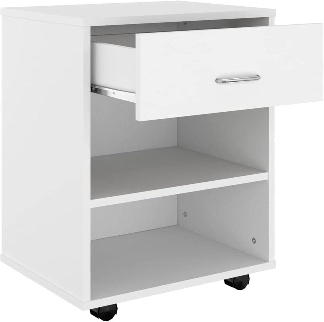 Tidyard Rollschrank Rollcontainer Büroschrank Aktenschrank Bürocontainer Schrank Büro Druckerschrank