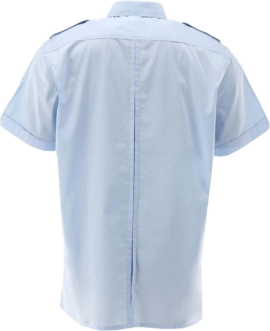 Condor Herren Kurzarm Pilotenhemd mit abnehmbaren Schulterklappen Izebo 49-50 Hellblau/Bleu, 49-50 H