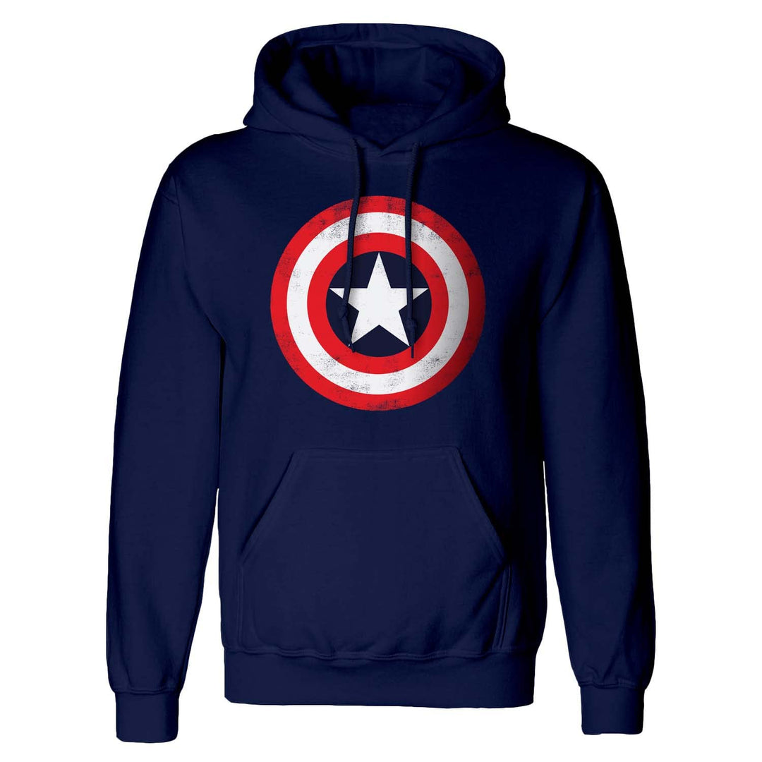 HEROES INC EUROPE B.V. Offizielles Marvel Comics Captain America Shield Unisex Blauer Pullover Kapuz