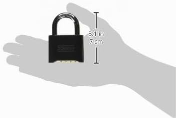 Master Lock 178D Zahlenschloss, 1 Stück, Schwarz 1 Pack, 1 Pack