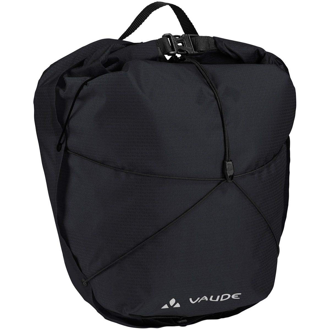 VAUDE Vorderradtaschen Aqua Front Light, Ultraleichte Vorderradtasche zum Radfahren, Black, one Size