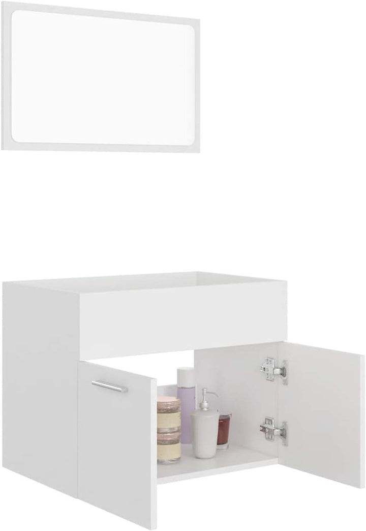 Tidyard 2-tlg.Badezimmerm?bel-Set Badm?bel-Set Waschtischunterschrank Schrank Bad-Unterschrank Mit 1