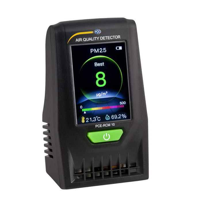 Luftqualitätsmessgerät PCE-RCM 10 zur Messung der Staubbelastung/PM 2,5 und PM 10 / Ampelfunktion/gr