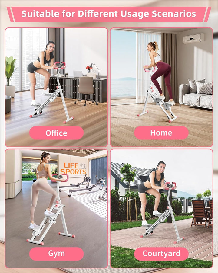 Vertikale Klettermaschine,Stair Stepper für Home Gym Übung,Vertical Climber Trainingsgerät mit Griff