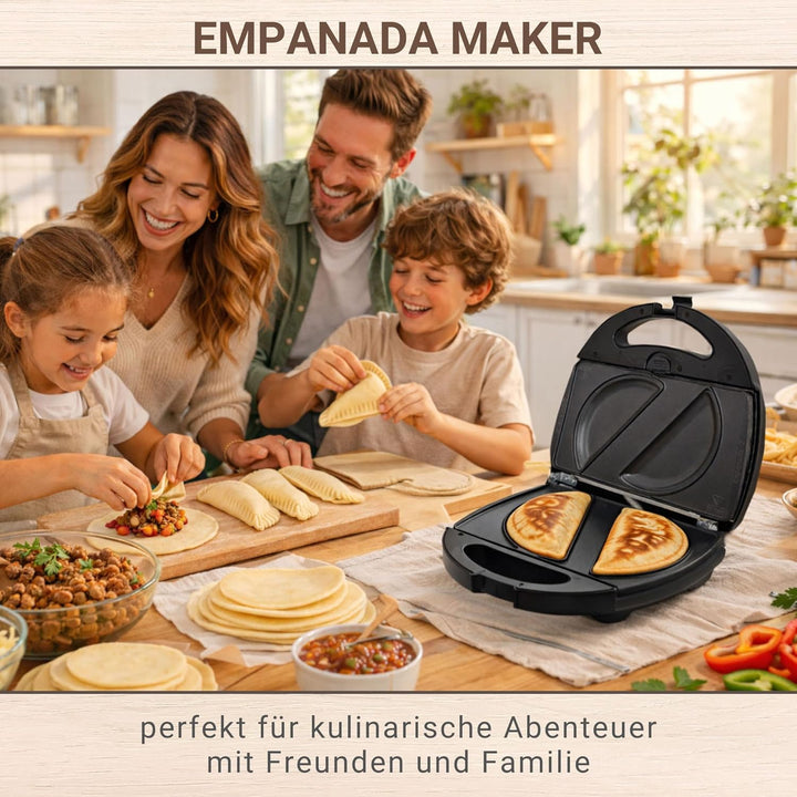 Syntrox Germany Empanada Maker Teigtaschenmaker Chefmaker SM-1300W Empanada mit herausnehmbaren