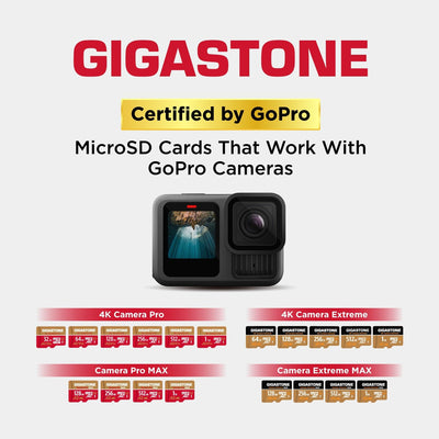 [5 Jahre kostenlose Datenwiederherstellung] Gigastone 4K Kamera Pro 512GB MicroSDXC Speicherkarte un