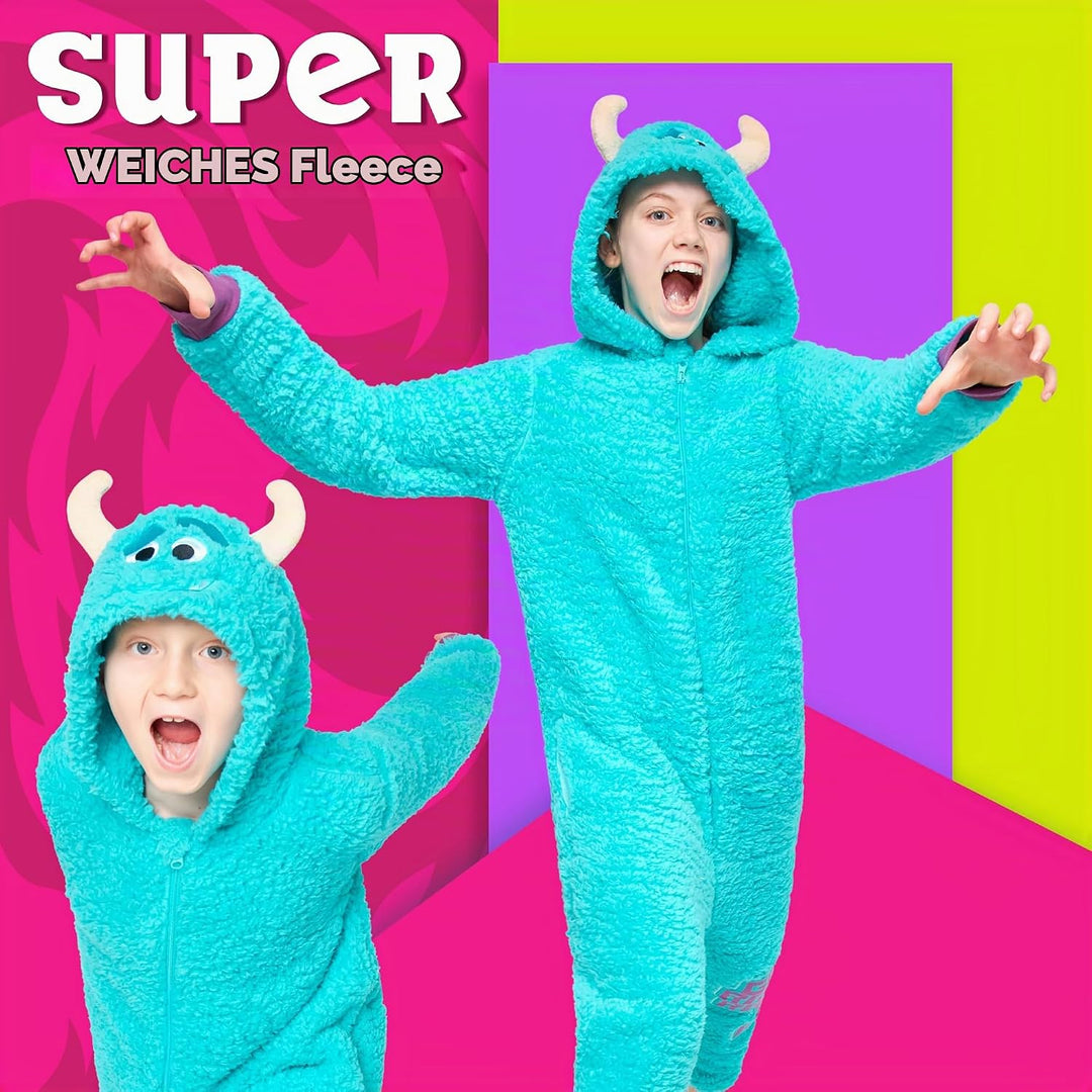 Disney Onesie für Mädchen, 4-15 Jahre - Stitch Jumpsuit - Kuschelanzug Einteiler für Mädchen, 4-5 Ja