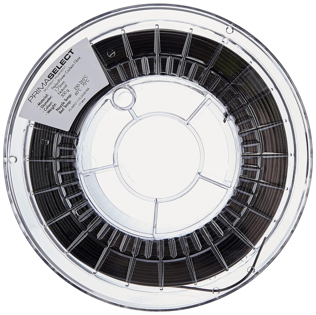 PrimaCreator PrimaSelect - NylonPower Carbon Fibre - 1.75mm - 500g - Naturschwarz 1,75 mm - 500 g Si