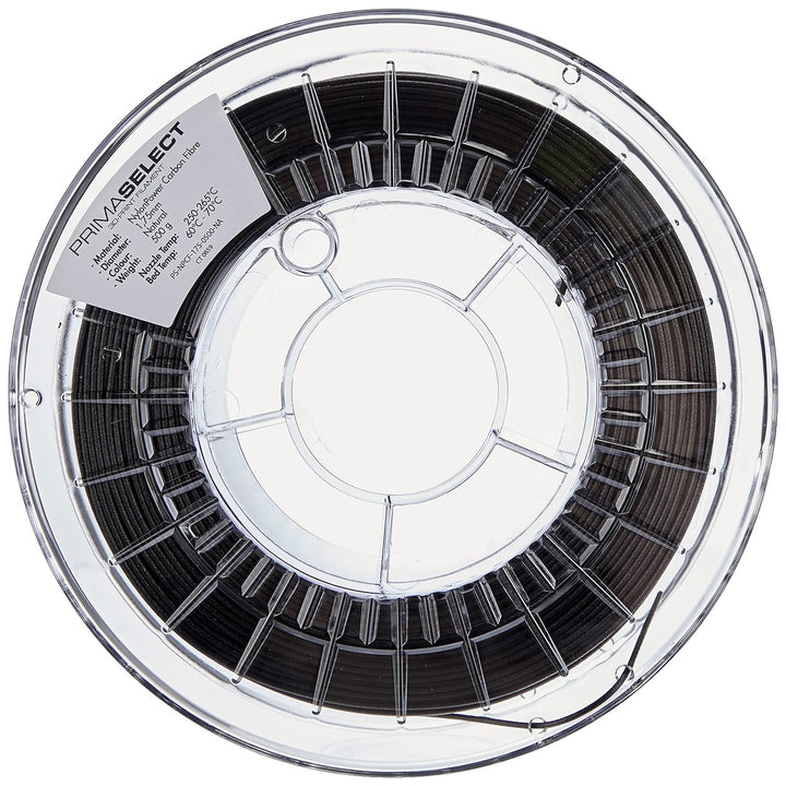PrimaCreator PrimaSelect - NylonPower Carbon Fibre - 1.75mm - 500g - Naturschwarz 1,75 mm - 500 g Si