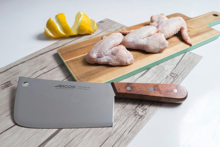 Arcos Serie Atlantico - Hackmesser - Klinge Nitrum Edelstahl 160 mm 310 gr - HandGriff Jatoba Holz F