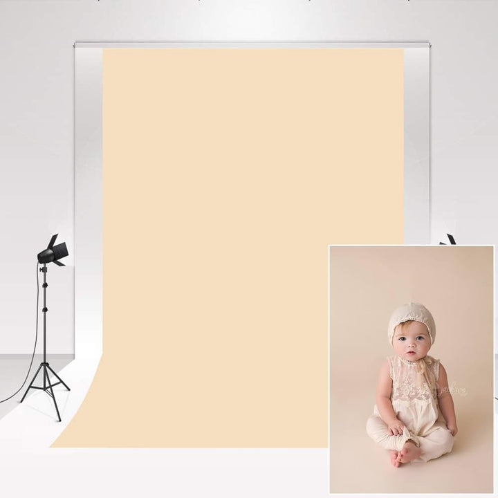 Kate Photography Studio Hintergrund Cremefarbe 2.4x3m/8x10ft Beige Hintergrundfotografie Einfarbig B