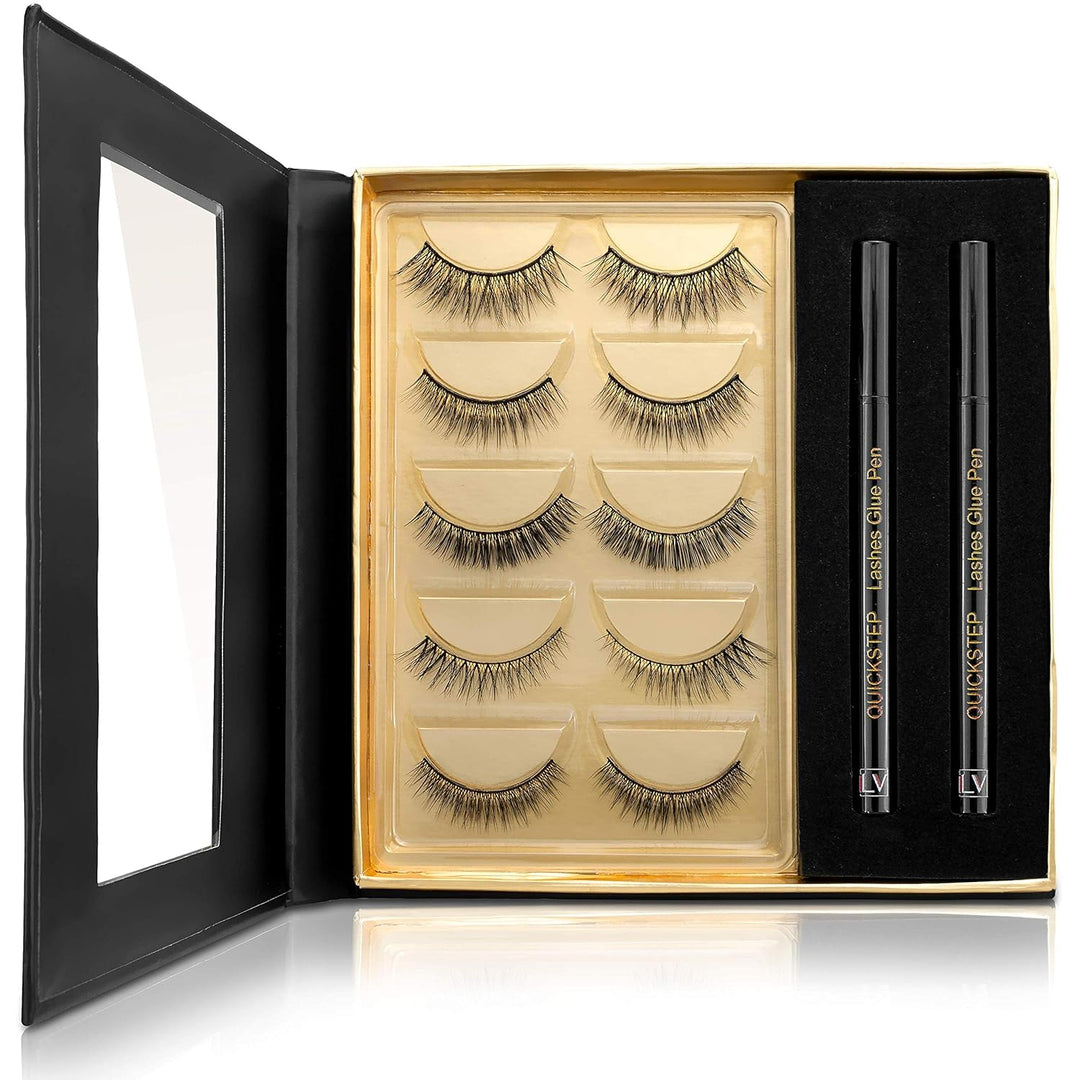 Quickstep Wimpern, Natural-MIX-Set, Keine Magnete! Revolution im Lasheszeitalter. Bestsellerbox - SE