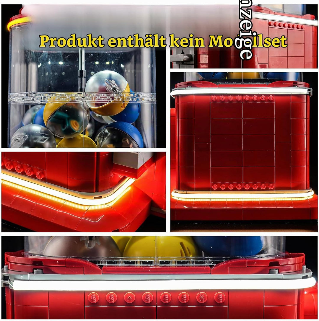 GEAMENT LED Licht-Set Kompatibel mit Lego Kaugummiautomat mit Minifiguren (Minifigure Vending Machin