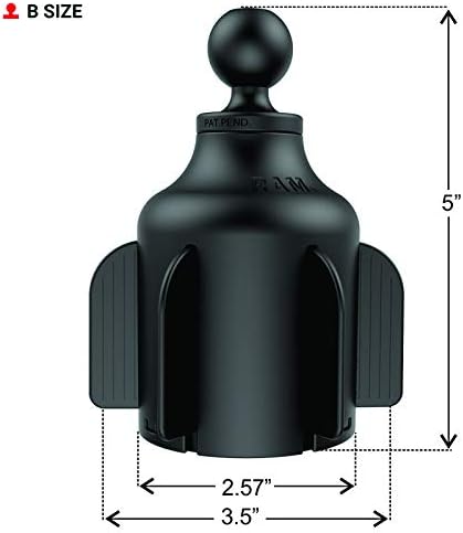 RAM Mounts RAM Stubby Cup Base, B-Size, RAP-B-299-4U