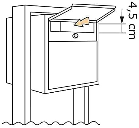 Standbriefkasten, Design Briefkasten freistehend Soprano Edelstahl – Bravios Neue Verbesserte Ausfüh