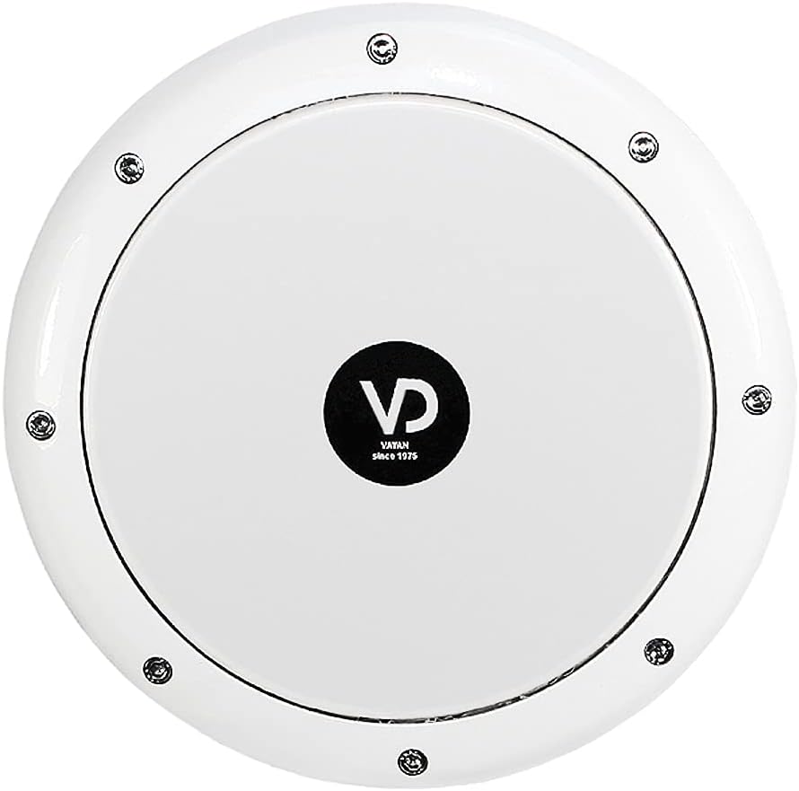 Vatan Solo Darbuka Ägyptische Doumbek Trommel Percussion Drum Schnee Weiss inkl. Zubehör