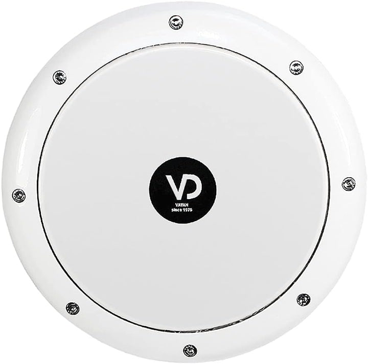 Vatan Solo Darbuka Ägyptische Doumbek Trommel Percussion Drum Schnee Weiss inkl. Zubehör