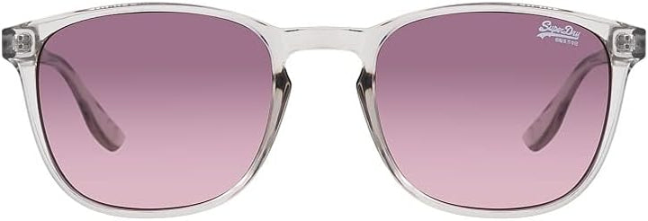 Superdry SDSUMMER6-108 Damen-Sonnenbrille, Grau / Violett-Rosa, Grau