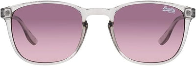 Superdry SDSUMMER6-108 Damen-Sonnenbrille, Grau / Violett-Rosa, Grau