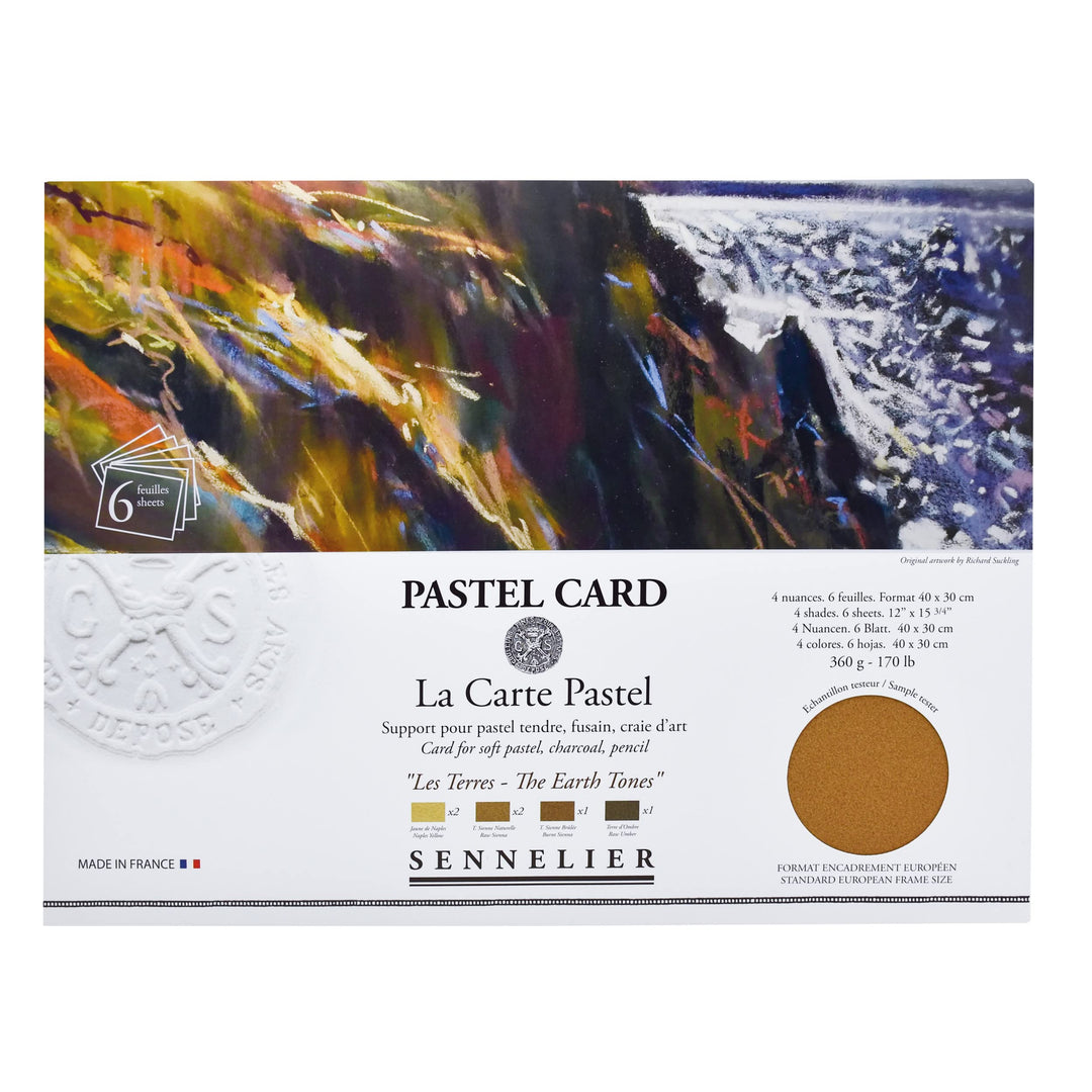 Sennelier La Carte Pastellkarten-Pochette, 40 x 27,9 cm, Erdtöne, Erdtöne