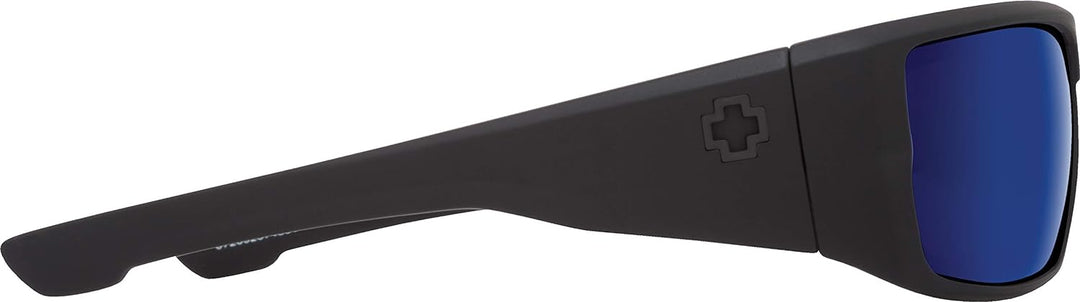 SPY OPTIC Dirk Sonnenbrille Matte Black - Happy Bronze Polarized w/Blue S