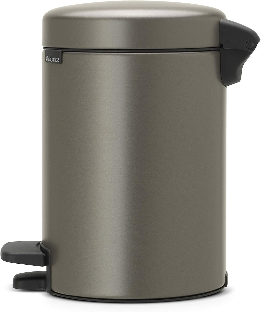 Brabantia Treteimer 3L, mit Inneneimer aus Kunststoff, stahl, Platinum 3 Liter Platinum, 3 Liter Pla