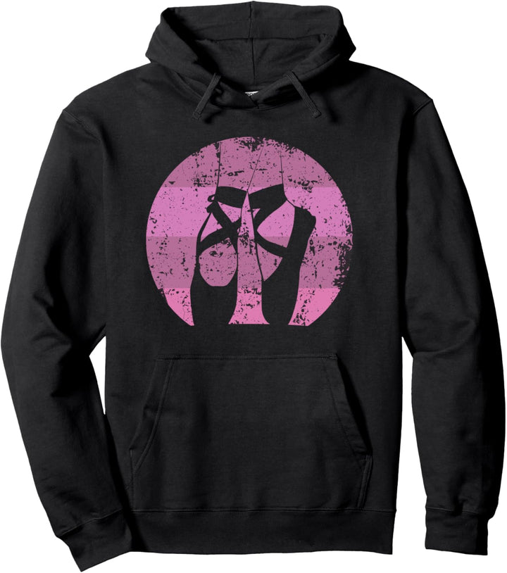 Ballett Retro Vintage Kreis Ballerina Pullover Hoodie