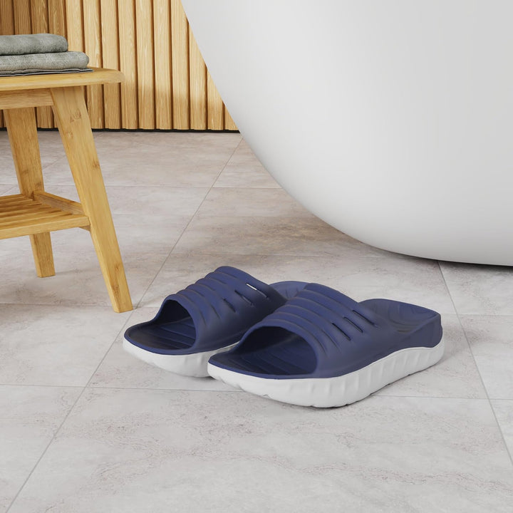 KuaiLu Recovery Sandalen Herren mit Bequeme Plantarfasziitis Arch Support, Orthopädische Männer Leic