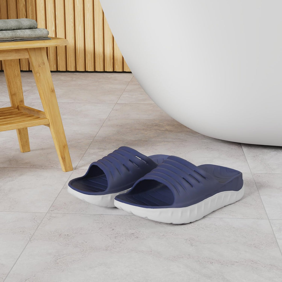 KuaiLu Recovery Sandalen Herren mit Bequeme Plantarfasziitis Arch Support, Orthopädische Männer Leic