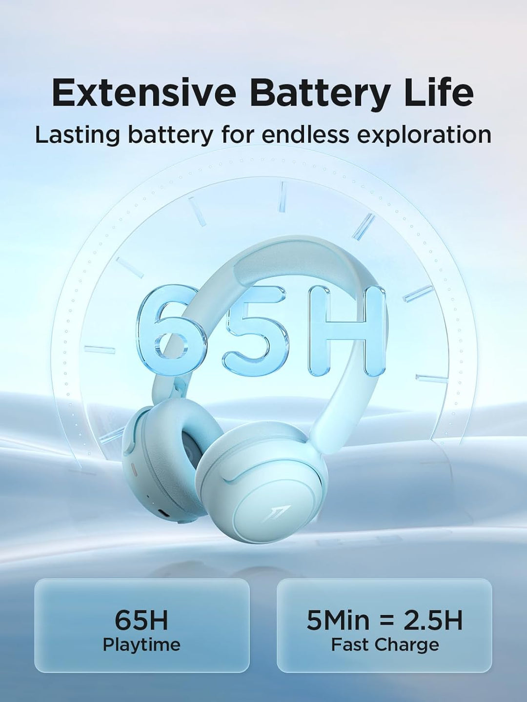 1MORE HQ20 Bluetooth Kopfhörer Kinder, Leicht-Kopfhörer Kabellos mit 75/85/90dB Lautstärkegrenze, 65